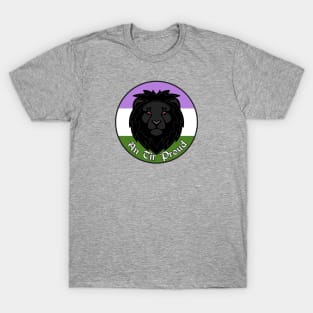 An Tir Pride - Genderqueer - Populace Badge Style 2 T-Shirt